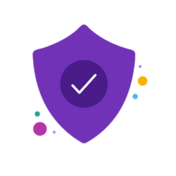 graphic of purple shield