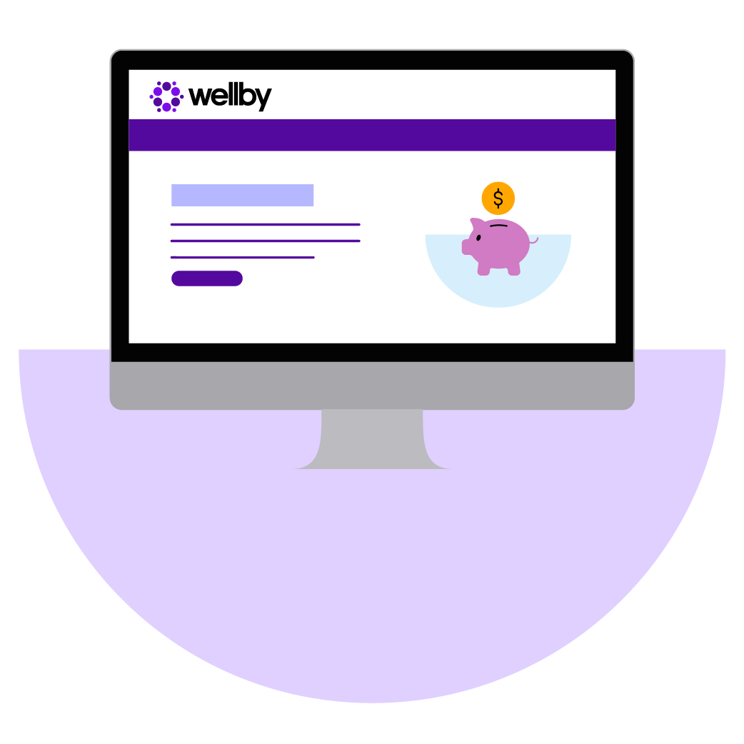 graphic of free educational resources on computer screen