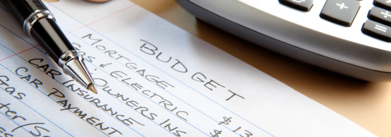 calculator and financial documents