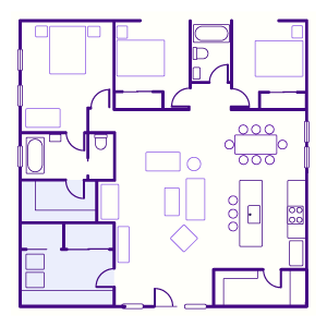 graphic of home improvement blueprint